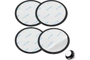 HSTIALVING 4 Pack Disques de Fixation Adhésifs pour Tableau de Bord, 80mm Adhésif Tableau deBord Pad Disque de Montage Adaptateur Disques Adhésifs pour Tableau de Bord pour Coiture Support GPS Voiture