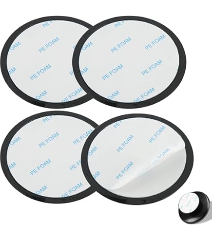 Set van 4 zelfklevende bevestigingsplaten voor dashboard, dashboard