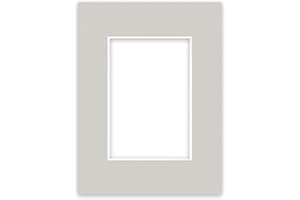 nielsen Conservation Passepartout 1,5 mm, formato esterno 18x24 cm per quadri 10x15 cm, grigio ghiaia con struttura