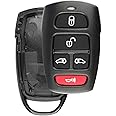 KeylessOption Keyless Entry Remote Key Fob Shell Case Button Pad Cover for Kia Sedona Mini Van Hyundai Entorage