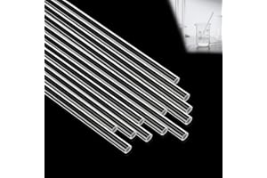 STURIZ 12 Stück Kunststoffstäbe Acryl Kunststoff Rundstab 6mm x 30cm Acrylstab Transparent Kunststoffstangen für DIY Handgefertigt Kunsthandwerk Beleuchtung Garten Dekorationen Architektonisches Modellmateri