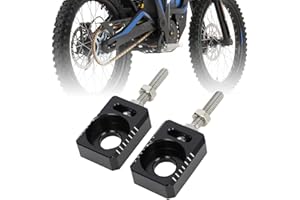 BIUGERCN Blocchi tendicatena posteriore per moto da cross con vite a vite CNC per moto Talaria Sting MX3 MX4 Talaria XXX 3X, nero