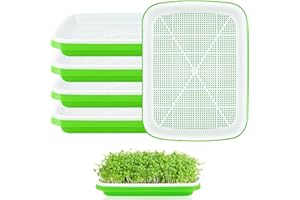 THIREI Bandes para germinar brotes, 5 unidades, 32 cm x 25 cm, para semillas grandes, como frijol mungo, alfalfa, hierba de trigo