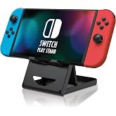 ADZ Anahtar Standı, Ayarlanabilir Oyun Standı, Nintendo Switch Konsolu ile Uyumlu, Taşınabilir Kompakt Oyun Standı Montajı, 3