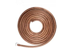 KUESN Sewing Machine Belt, 183 cm 3/16 Inch Leather Belt Treadle Parts with Hook Compatible with Singer/Jones Sewing Machine