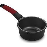 BRA Premiere | Saucepan 16 cm, Cast Aluminium | Die-Cast Aluminium, Tricayer, Reinforced Non-Stick Coating, 2 Removable Silic