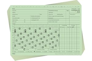 ‎RNKVERLAG RNKVERLAG Urlaubs- und Fehltagekarte 2026, mit grafischer Darstellung im DIN A5 querformat aus Karteikarton, 10 Stück