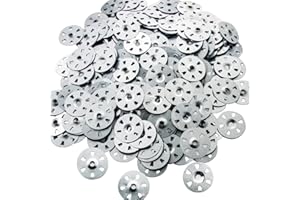 ESINO 300 Pieces Tile Backer Board Washers, Easy Fix Washers, 35mm Diameter Alloy Steel Fixing Washers