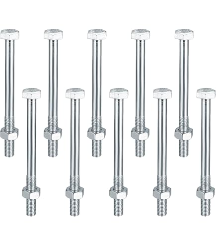 Connex Vite A Testa Esagonale DIN 931 - M12 X 200 Mm, Zincato, Confezione Da 1 Kg