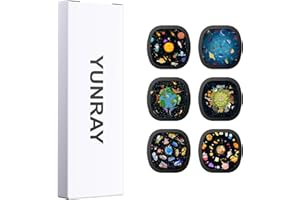 YUNRAY Galaxy Projector Disc – Diapositiva de proyector Ultra HD, Compatible con YUNRAY Galaxy Projector Pro y Modelos SKE-TKQ01 y BL-DQY02 (Pro Versión) – Juego de 6 Discos