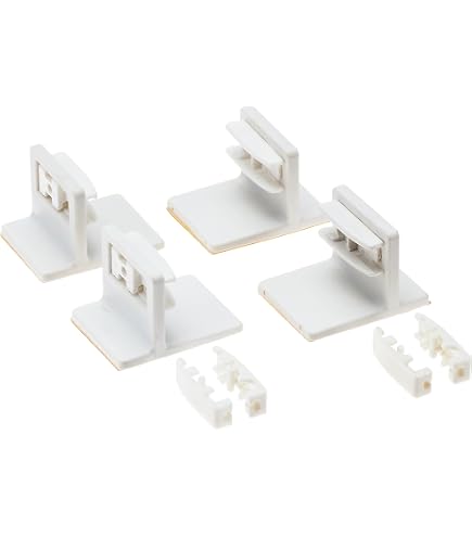Store Plissé GARDINIA Easyfix - Jour Et Nuit, Blanc 40x130cm, Montage Sans Perçage, Kit Inclus