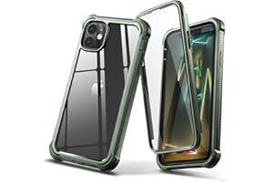 Dexnor Etui kompatybilne z iPhone 11 6,1 cala, 360 stopni, pełna obudowa odporna na wstrząsy obudowa ochronna (wersja z 2019 r.) z wbudowaną osłoną ekranu - Wojskowy zielony