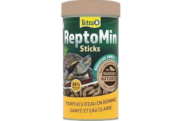 TETRA - ReptoMin Sticks - Aliment Pour Tortues d'Eau Complet en Sticks - Hautement Digestible - 1 Litre
