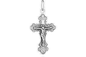 NKlaus 925 sterling silver cross orthodox crucifix pendant faith symbol 6261 baptism