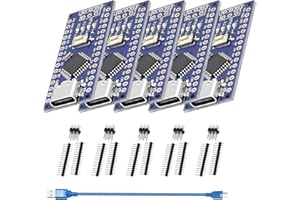 Nano 328P Scheda di sviluppo microcontrollore AYWHP Scheda madre da 5 pezzi con microchip CH340G con cavo USB Microcontrollore 5V 16M Interfaccia Typ-C USB compatibile con Arduino IDE