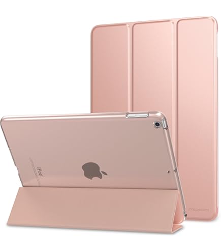Vozehui Étui Pour IPad 9e/8e/7e Génération 10,2" Avec Porte-crayon, Support à Trois Volets, Mise En Veille Automatique, Coque Antichoc Avec Coque Arrière Transparente
