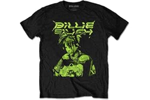 Billie Eilish Koszulka Uniseks Billie Eilish Koszulka Ilustracja Oficjalna Unisex Czarny (1 w zestawie)