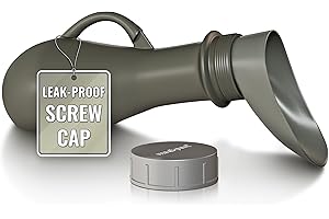 Medipaq Portable Urinal – 1.2L Urine Bottles Male & Female Urinal – Pee Bottle for Men – Travel Urine Bottles - Silver