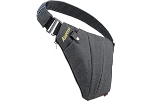 Asgens Crossbody Sports Poitrine Sac Pratique Multi-usages Anti-vol Sécurité Sling Bag Sac De Messager Étanche Loisirs Portable pour Enfants et Adultes En Plein Air