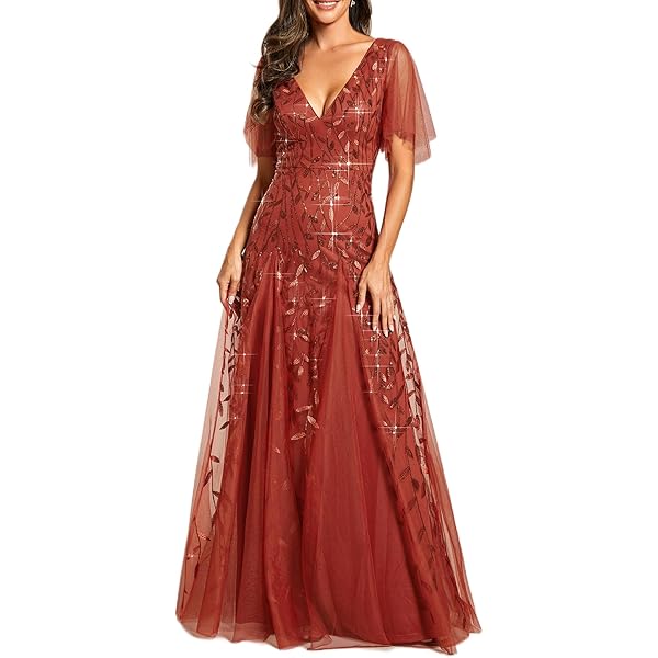 Bbonlinedress Elegante avondjurk voor bruiloft, kanten jurk, chiffon jurk, bruidsmeisjesjurk, vokuhila partyjurk, afstudeerjurk, lange baljurk, hemelsblauw, XL