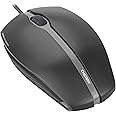 CHERRY GENTIX Corded Optical Mouse, kabelgebundene Maus mit 3 Tasten und hochauflösenden optischem 1000 dpi Sensor, geeignet 