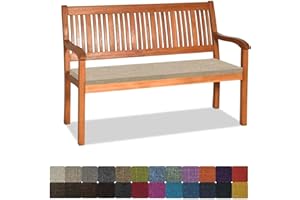 Orumrud Cuscino Per Panca da Giardino 80X40X5CM,Antiscivolo Lavabile Cuscino Sedile per Mobili da Interni/Esterni，Lungo Cuscino per Panche Da Giardino Balcone Loft Altalena Patio，Beige scuro