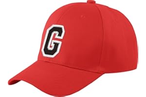MFAZ MOREFAZ LTD Gorra de béisbol infantil, diseño con letras, unisex, color rojo multicolor G Regular