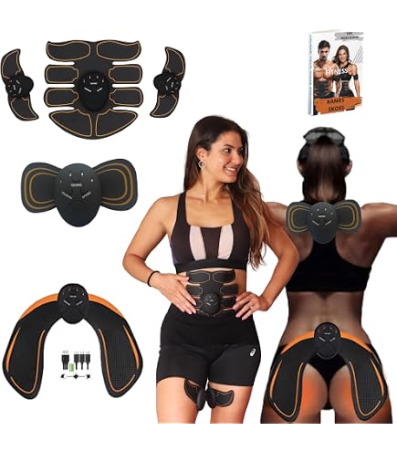 Ceinture Abdominale Electrostimulation VEOFIT - 10 Programmes, 99 Niveaux, Sans Fil - Pour Ventre Plat Et Musculation