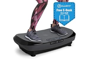 ‎KLARFIT Klarfit Vibe 4DX Pro Vibrationsplatte, Ganzkörper-Profi-Vibrationstrainer, Leistung: 300 Watt, 4D-Modus -4DX TripleMotor Technology, MaxComfort Training: 71,5x43,5 cm Trainingsfläche