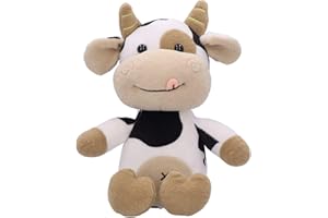YOUTHINK Krowa, krowa wypchana krowa pluszowa zabawka, zwierzęta, kreskówka, cielęcina, przytulanka dla niemowląt i dzieci