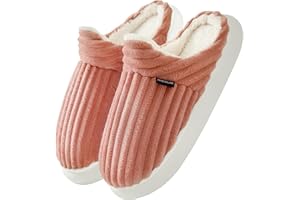 Misolin Hausschuhe Damen Herren Winter Wärme With Memory Foam Kordsamt Plüsch Weiche Slippers Rutschfeste Bequem Pantoffeln Indoor Outdoor