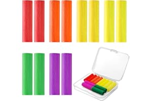 KBSICWO 12 Pezzi Aligner Chewies, Seater Aligner, Vassoio Chewies in 6 Colori (Giallastro, Giallo, Viola, Verde, Rosso, Arancio)