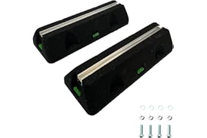 4INSTALATOR Dämpfungssockel Set 2x450 mm Bodenkonsole für Klimaanlagen, Wärmepumpen | 2 Stück Antivibrationsfüße | Montagesockel | Gummi Aufstellblocke | für Klimagerät | Schwingungsdämpfer