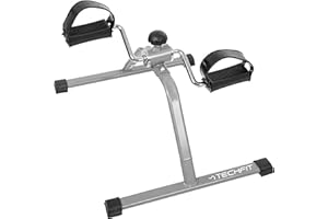 TechFit Pedale Allenatore, Mini Cyclette per Uso Domestico e in Ufficio, Macchina Facile da Allenamento per Braccia e Gambe, Adatta per Il Recupero Leggero