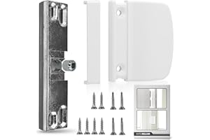 Ante bellum Balkontür Schnäpper und Griff Set – Türgriff Außen mit Schnäpper, Geeignet für Terrassen- und Balkontüren, inkl. Schrauben, Konzipiert für Einfache Installation (Verkehrsweiß)