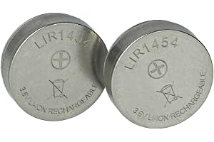 vhbw 2 x batteri ersätter Varta CP1454 A3 för trådlösa hörlurar (85mAh, 3,7V, Li-Ion)