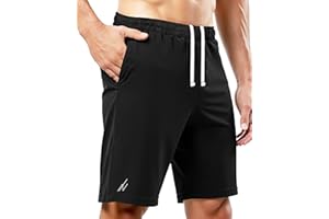 NY Threads Pantaloncini Sportivi Leggeri da Uomo Ad Asciugatura Rapida con Tasche