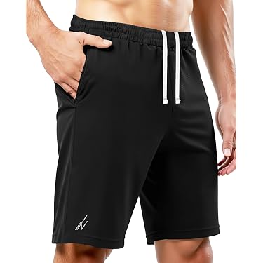 Pantaloncini Sportivi Uomo Da Corsa – Badminton, Tennis, Palestra – Con Tasche, Poliestere
