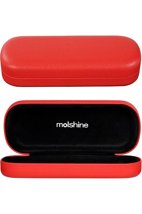 Étui Rigide Molshine Pour Lunettes De Soleil - Coque Protectrice Avec Chiffon De Nettoyage Inclus