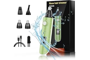 ETENTOUS Recortador pelos nariz 3 en 1 Profesional Cortapelos Nariz y Oreja Recargable USB Corta Pelos Oreja y Nariz hombre IPX7 Impermeable Hoja Doble Filo