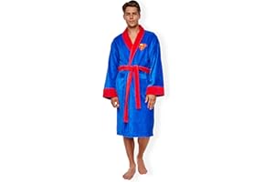 TRUFFLESHUFFLE Groovy - Peignoir Superman - Bleu et Rouge - Taille unique