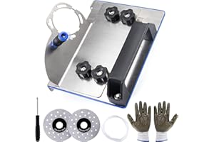 WUERQIE Winkelschleifer Ständer Für Fliesen 45° Fase Schneiden-Mit Anti Rutsch Matte,45 Grad Schneiden Keramik Stein Fase Werkzeug, Verstellbare Winkelschleifer Halterung Für 100-Typ