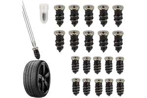 TÛCHE SET de 10 vis avec mastic Clous en Caoutchouc pour réparation de Pneu sous vide, kit de réparation de pneus de voiture pour moto, camion, vélo, scooter, cyclomoteur