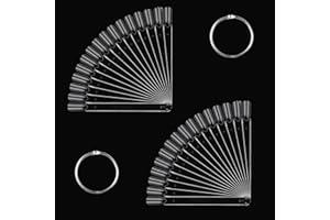 ILantule 100 Pezzi Espositore per Unghie in Trasparente,Unghie Finte per Espositore,Tip Unghie Espositore con Fibbia in Metallo, Unghie Finte per Espositore per Salone