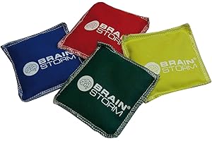 STOP! Fitness - Brainstorm Bohnensäckchen/Bean Bags 4 Stück, in rot, blau grün und gelb