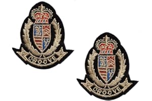 topt celte ecusson Couronne Royal Roi Reine Queen Lot de 2 5x5,5cm patche Insigne