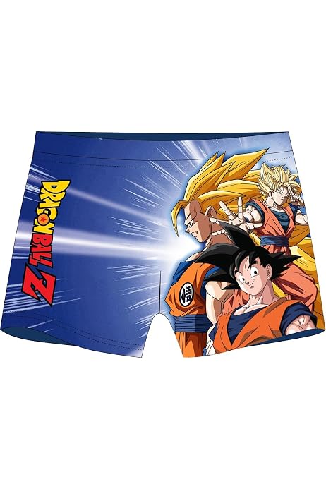 Maillot De Bain Dragon Ball - Boxer Garçon - 88% Polyester - Lavage Main - Style Manga
