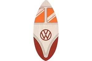 Board Masters Echtholz VW Collection – Volkswagen Skimboard in Vero Legno (104 cm) Unisex con Design T1 Bulli Bus