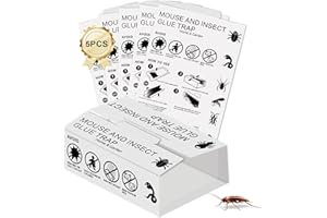 LURELUXE 5 Stück Bettwanzen-Falle, Köderfalle, Schabenfalle, Monitoring-Klebefalle inkl. Köder mit starkem Lockmittel, für zur Bettwanzen-Bekämpfung