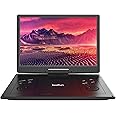 BOIFUN 16.9'' Portable DVD Player with 14.1'' Large HD Swivel Screen, 6 Hrs Battery Life, Support FM/USB/SD Card/Sync TV and Multiple Disc Formats, No Region Restrict, High Volume, Classic Black